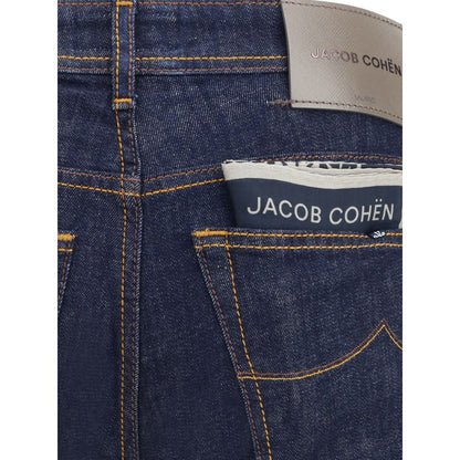 Jacob Cohen Blaue Skinny Jeans aus Baumwolle