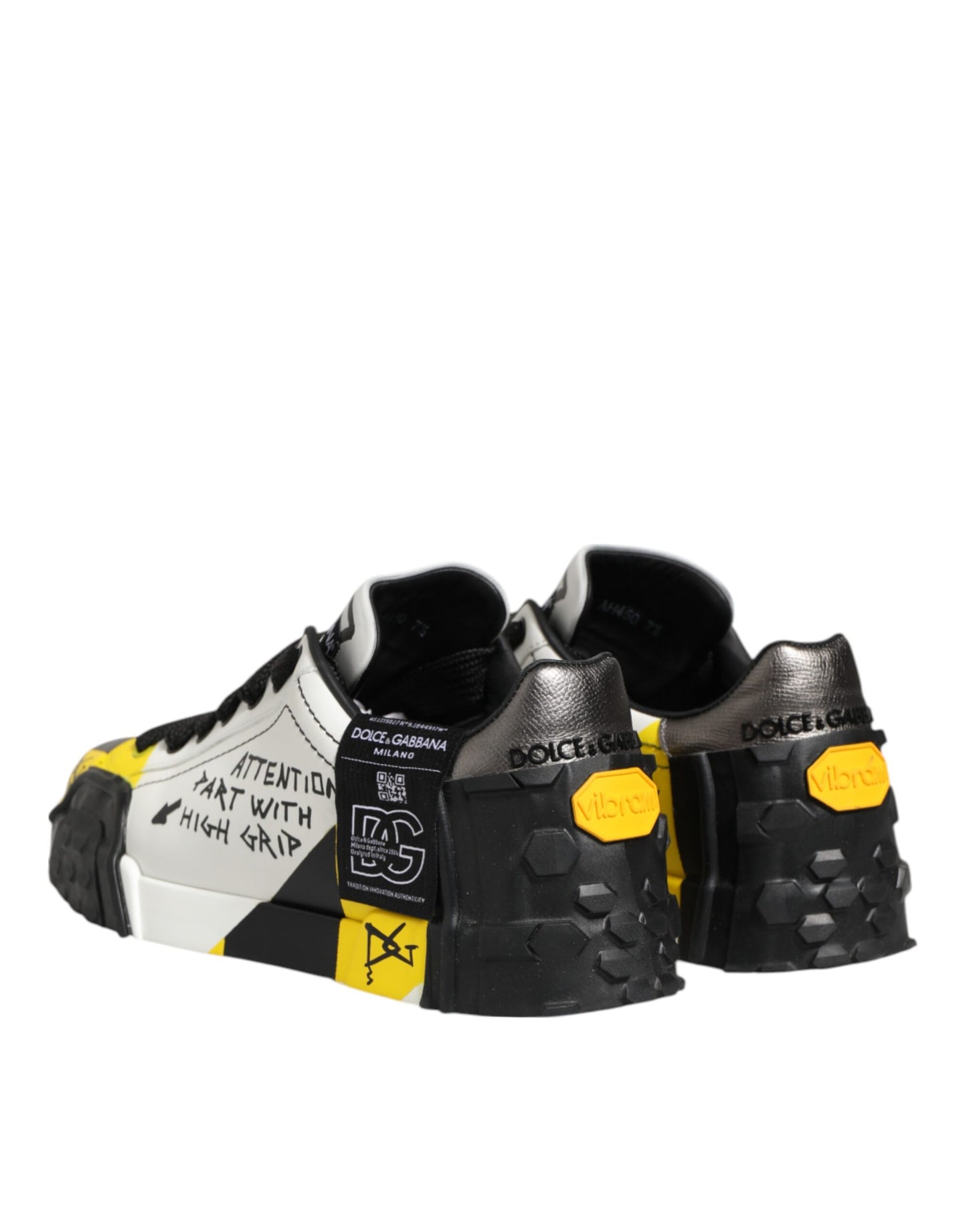 Dolce &amp; Gabbana Portofino Sneakers mit mehrfarbigem Schriftzug