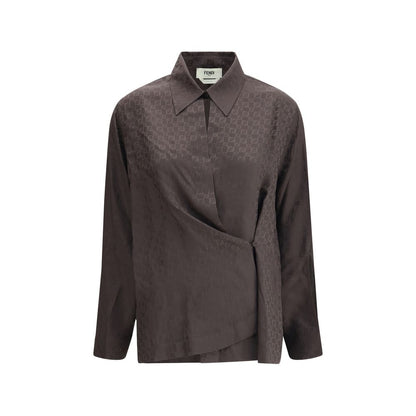 Fendi Seidenjacquardhemd