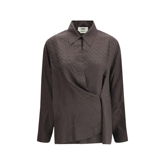 Fendi Seidenjacquardhemd