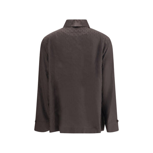 Fendi Seidenjacquardhemd