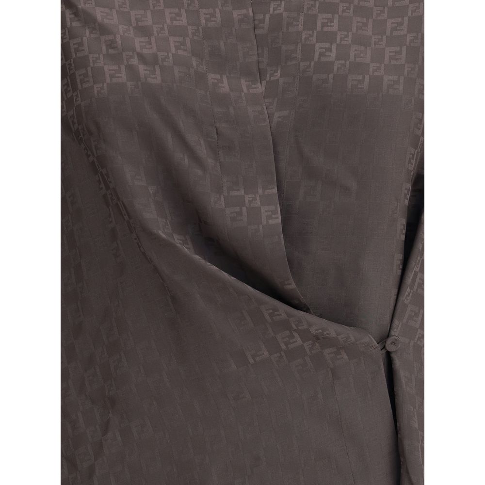 Fendi Seidenjacquardhemd