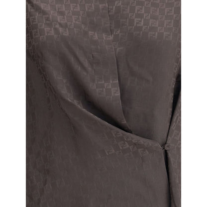 Fendi Seidenjacquardhemd
