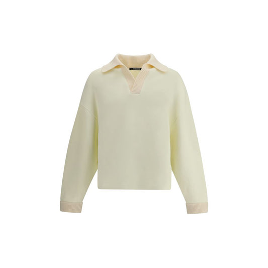 Jacquemus cremefarbenes Baumwoll-Sweatshirt