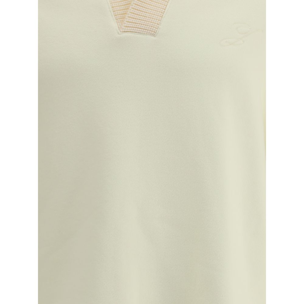 Jacquemus cremefarbenes Baumwoll-Sweatshirt