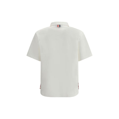 Thom Browne Weißes Baumwoll-Poloshirt