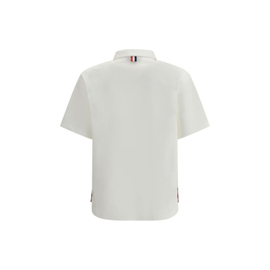 Thom Browne Weißes Baumwoll-Poloshirt
