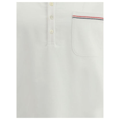 Thom Browne Weißes Baumwoll-Poloshirt