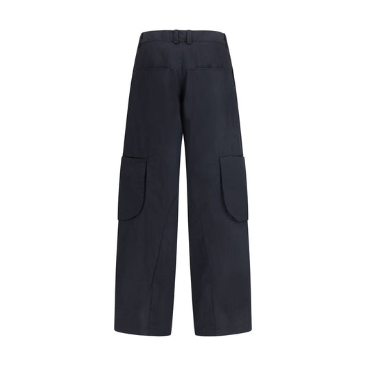 Jacquemus Schwarze Baumwoll-Cargohose
