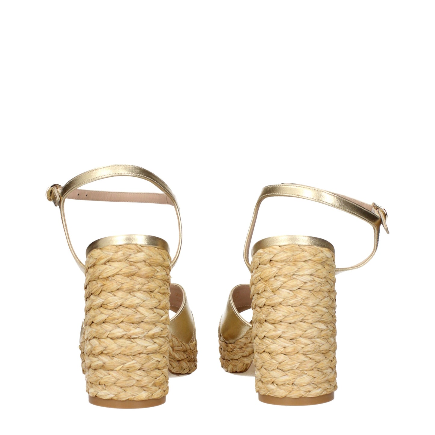 Stuart Weitzman – Goldene Leder-Plateaus