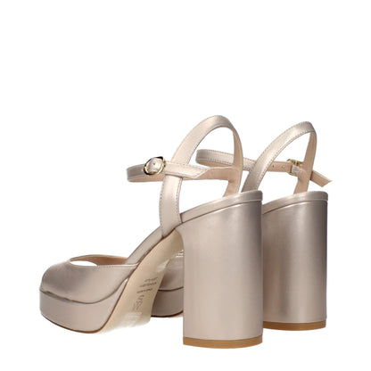 Stuart Weitzman Beige Lederplattformen