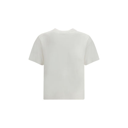 Palm Angels White Cotton T-Shirt
