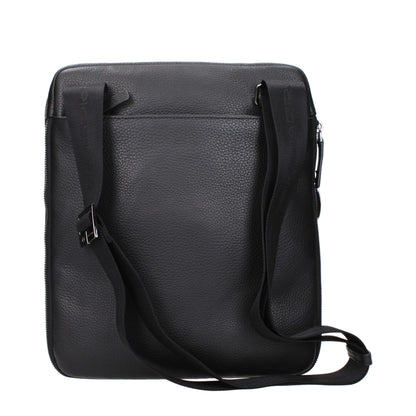 Piquadro Schwarze Umhängetaschen aus Leder