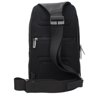 Piquadro Schwarze Umhängetaschen aus Leder