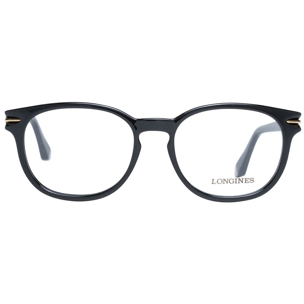 Longines Schwarze Kunststoffbrille (Gestelle)
