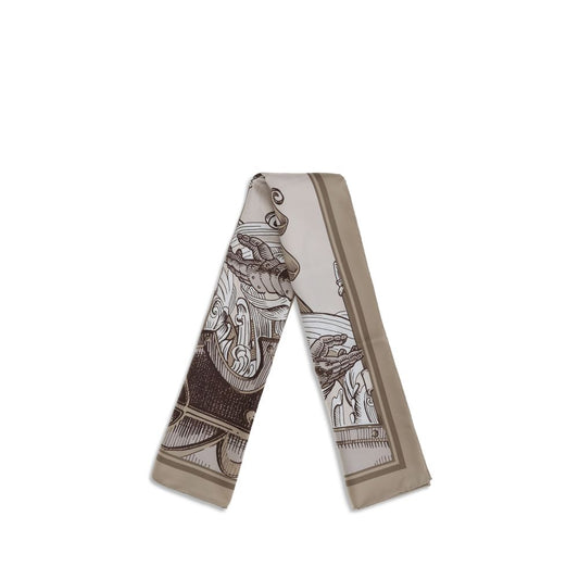Burberry Seidenschal mit Knight-Gravur-Print