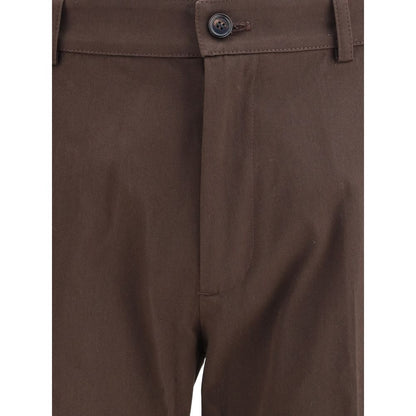 Burberry Brown Cotton Chino Pants