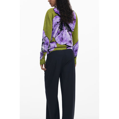 Desigual Purple Elastane Women Sweater