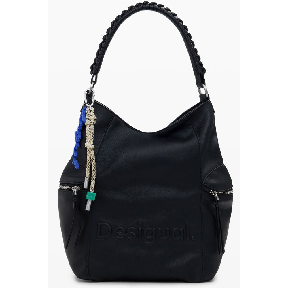 Desigual Schwarzer Polyethylen-Rucksack für Damen