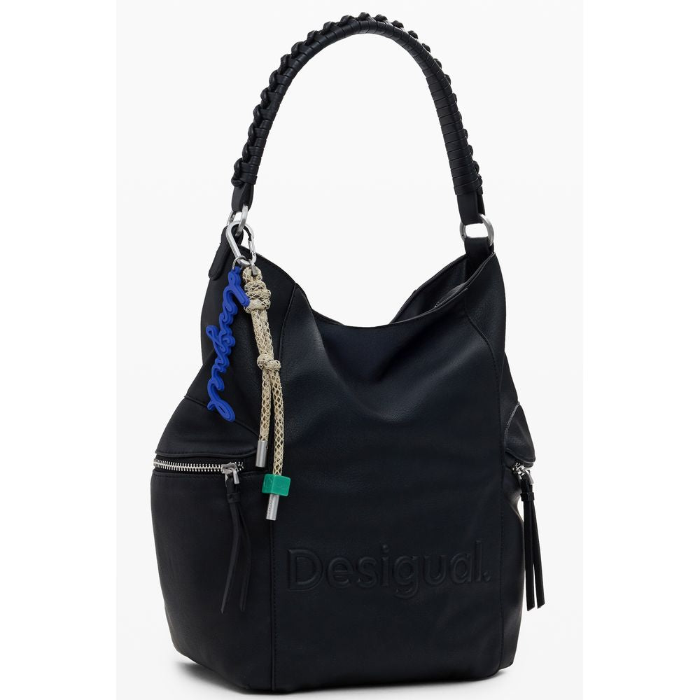 Desigual Schwarzer Polyethylen-Rucksack für Damen