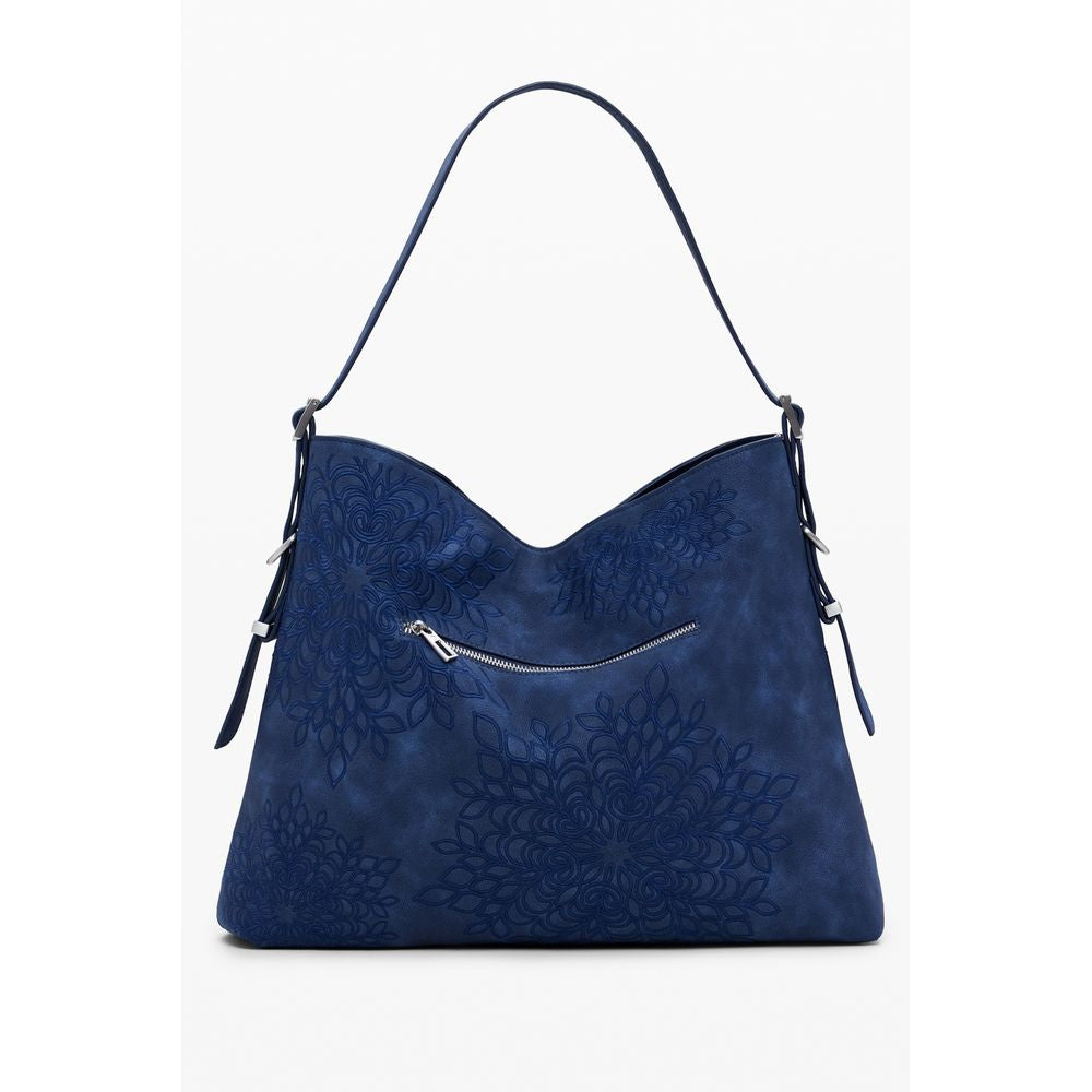Desigual Blaue Polyethylen Damen Handtasche