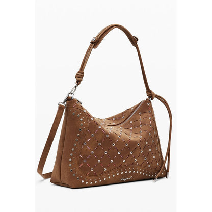 Desigual Braune Polyethylen-Damenhandtasche