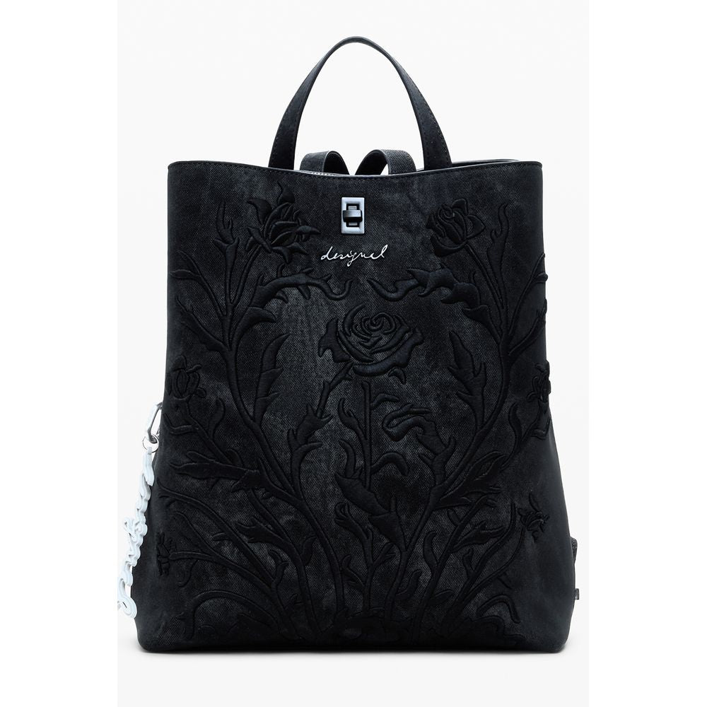 Desigual Schwarzer Polyethylen-Rucksack für Damen