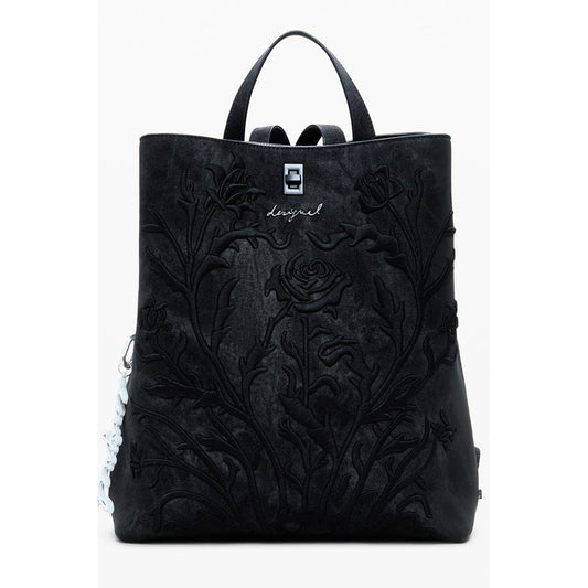 Desigual Schwarzer Polyethylen-Rucksack für Damen