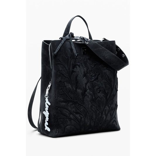 Desigual Schwarzer Polyethylen-Rucksack für Damen