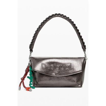 Desigual Bronze Polyethylen Damen Handtasche