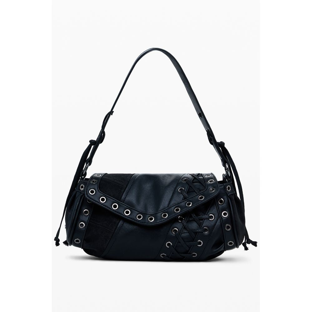 Desigual Schwarze Polyethylen-Damenhandtasche