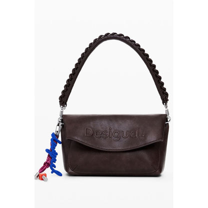 Desigual Braune Polyethylen-Damenhandtasche