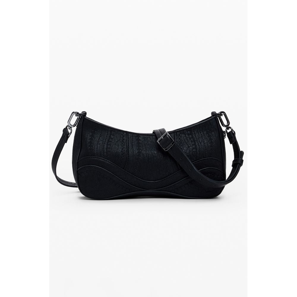 Desigual Schwarze Polyethylen-Damenhandtasche