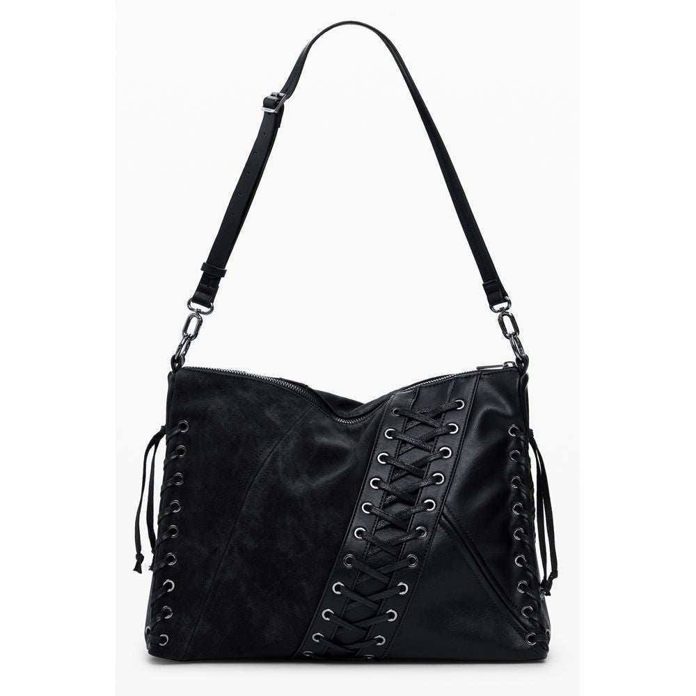 Desigual Schwarze Polyethylen-Damenhandtasche