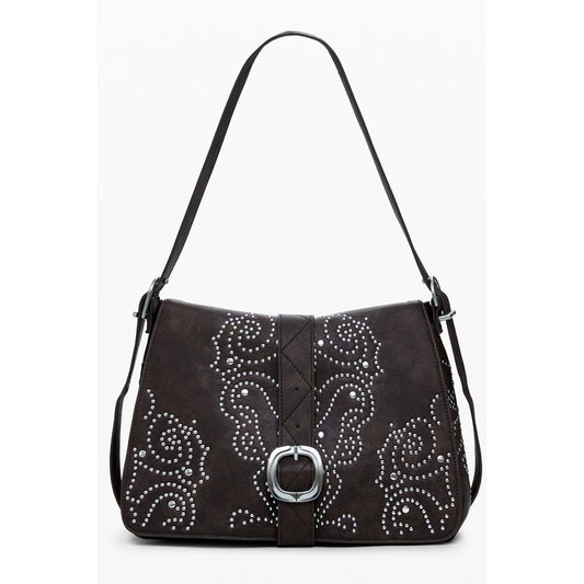 Desigual Braune Polyethylen-Damenhandtasche