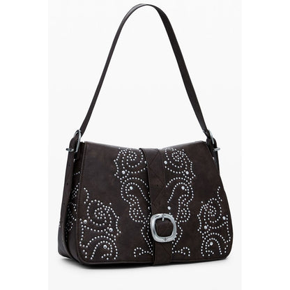 Desigual Braune Polyethylen-Damenhandtasche