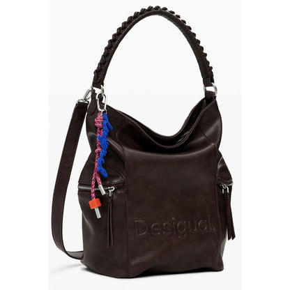 Desigual Brauner Polyethylen-Rucksack für Damen