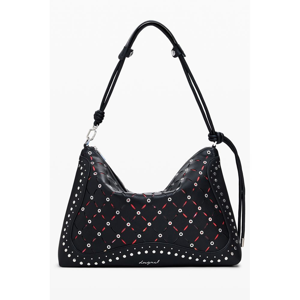 Desigual Schwarze Polyethylen-Damenhandtasche