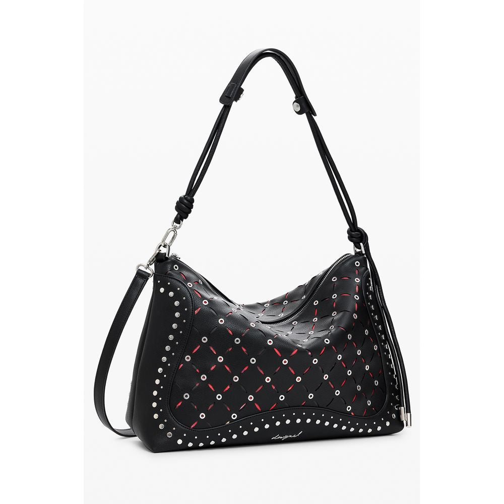 Desigual Schwarze Polyethylen-Damenhandtasche
