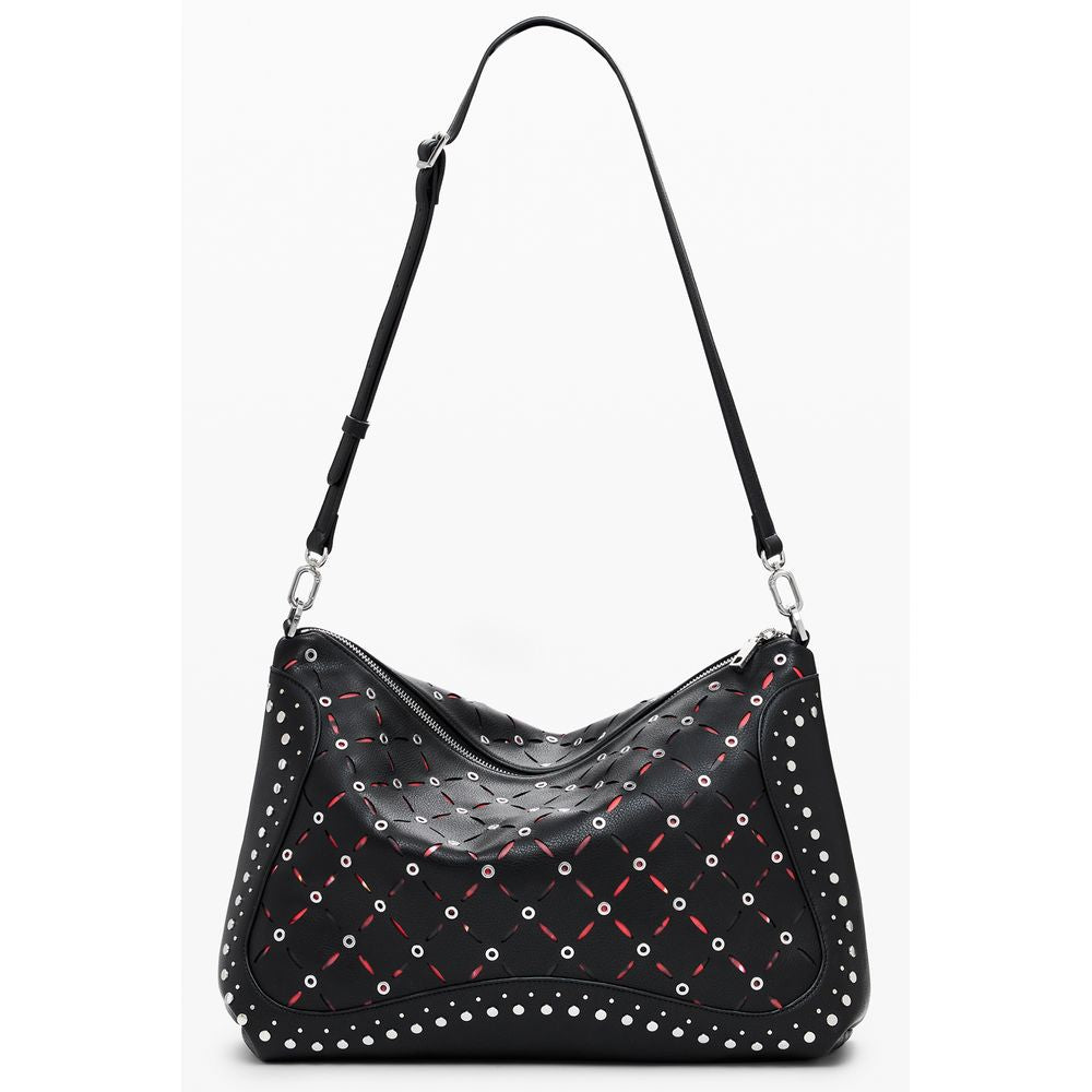Desigual Schwarze Polyethylen-Damenhandtasche