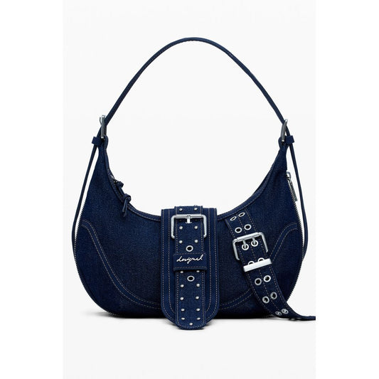 Desigual Blaue Baumwoll-Damenhandtasche