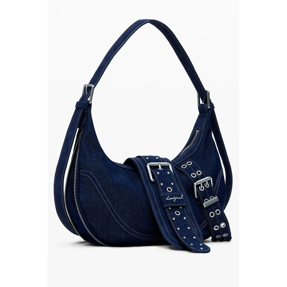 Desigual Blaue Baumwoll-Damenhandtasche