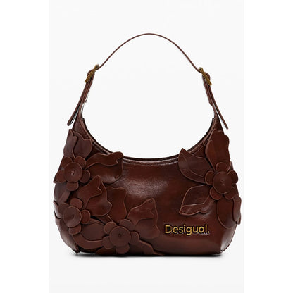 Desigual Braune Polyethylen-Damenhandtasche