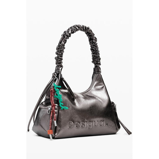 Desigual Bronze Polyethylen Damen Handtasche