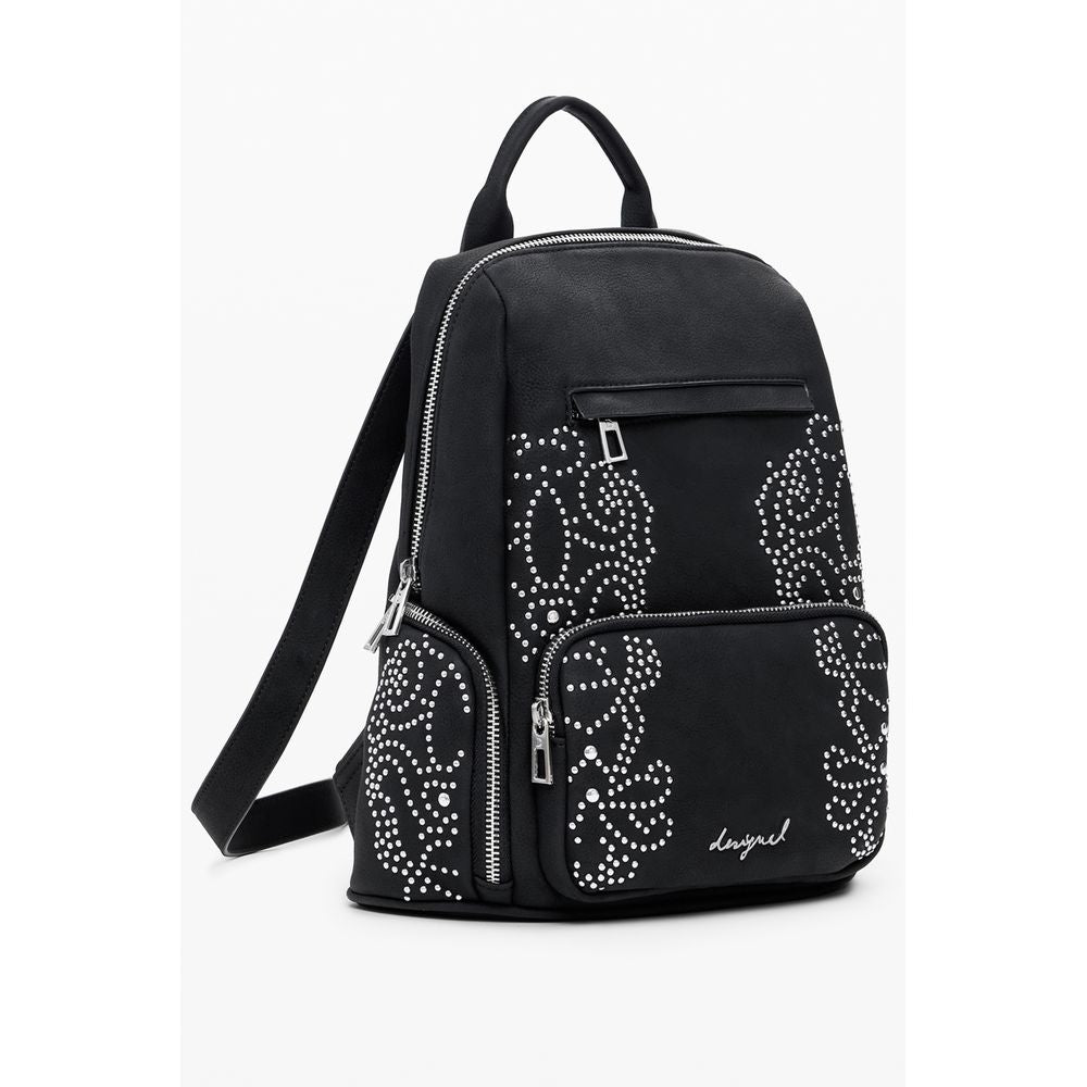 Desigual Schwarzer Polyethylen-Rucksack für Damen