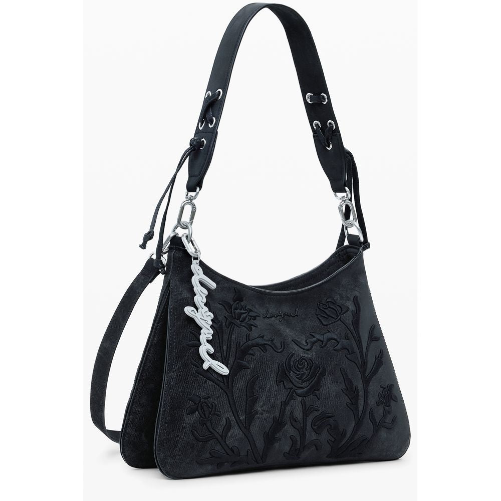 Desigual Schwarze Polyethylen-Damenhandtasche