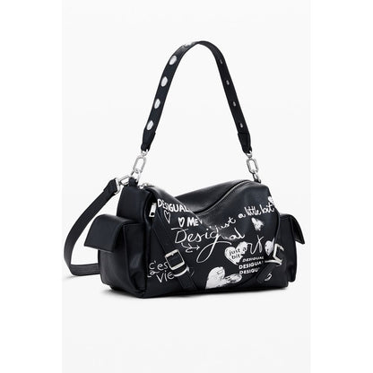 Desigual Schwarze Polyethylen-Damenhandtasche