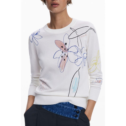 Desigual White Viscose Women Sweater