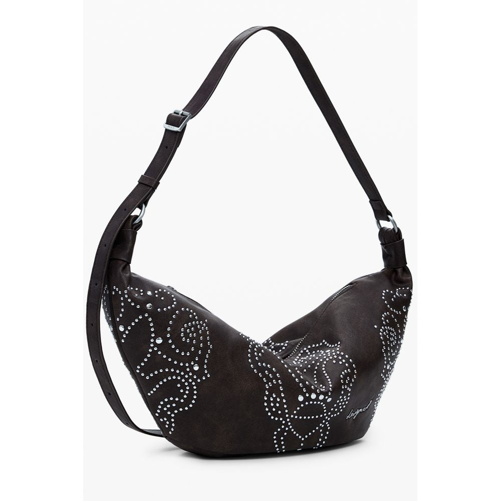 Desigual Braune Polyethylen-Damenhandtasche