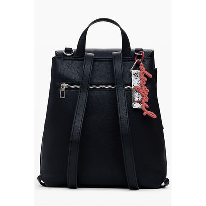 Desigual Schwarzer Polyethylen-Rucksack für Damen